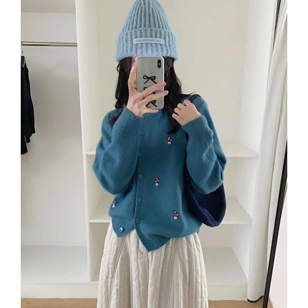 【outer】ジャカードニットカーデ　M29039