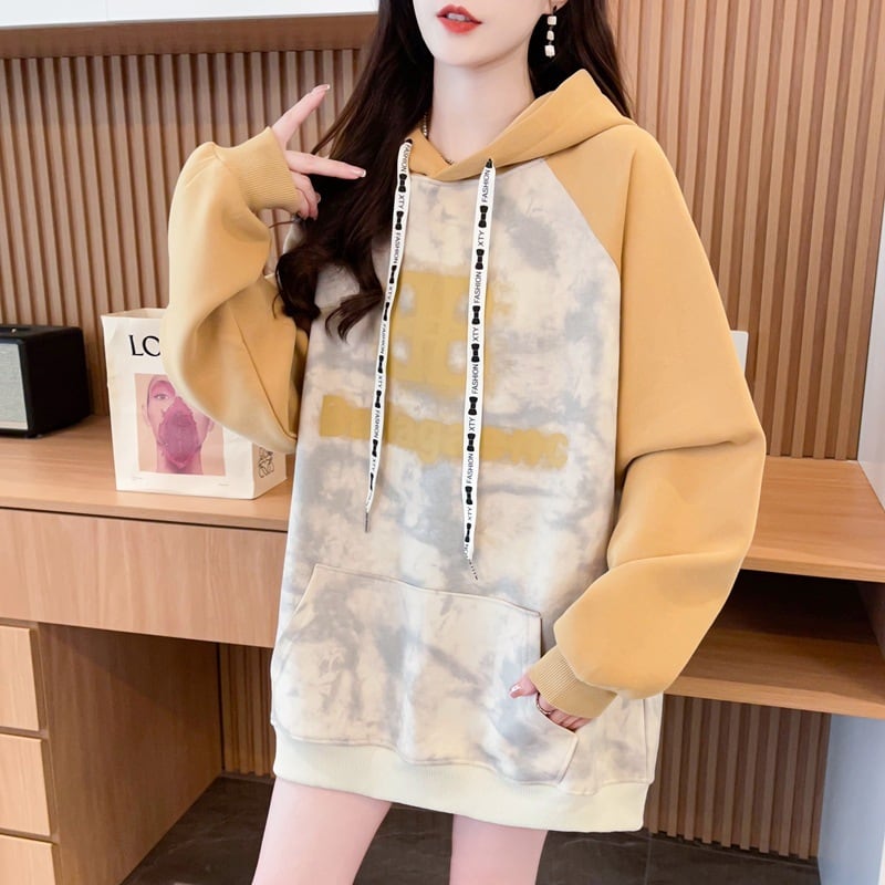 【tops】プリントフーディーパーカー　M26562