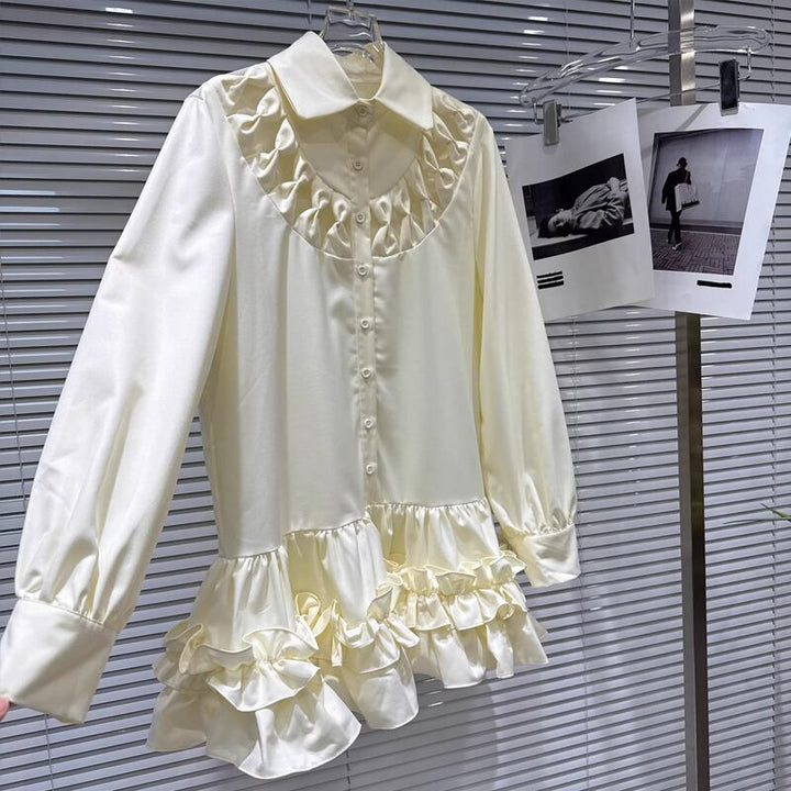 【tops】フレアシャツ Q7899