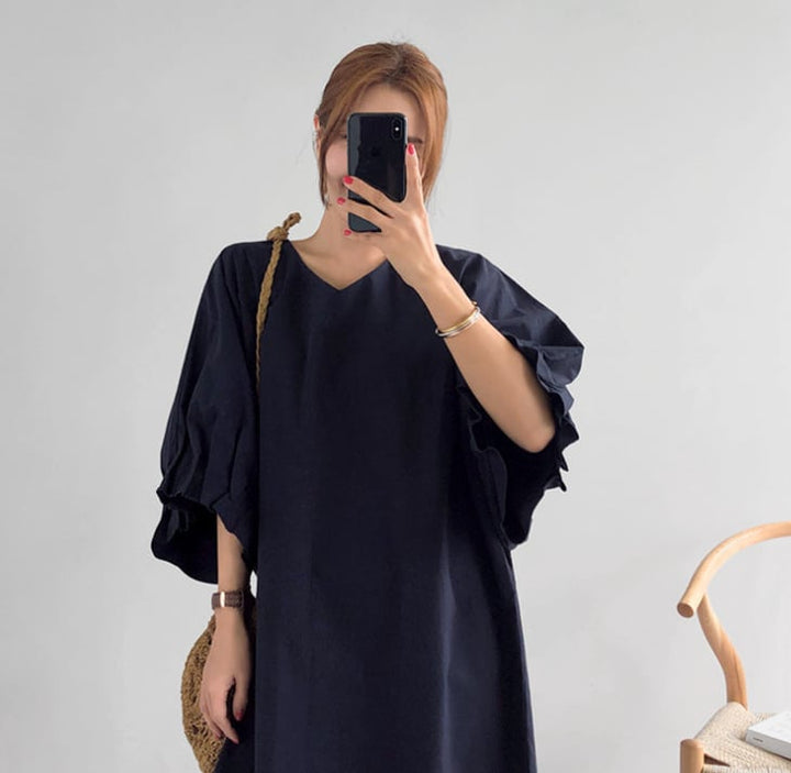 【dress】無地ワンピース　M24017