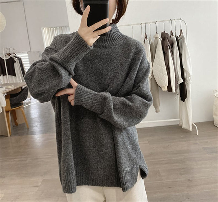 【tops】無地ニットセーター　M26775