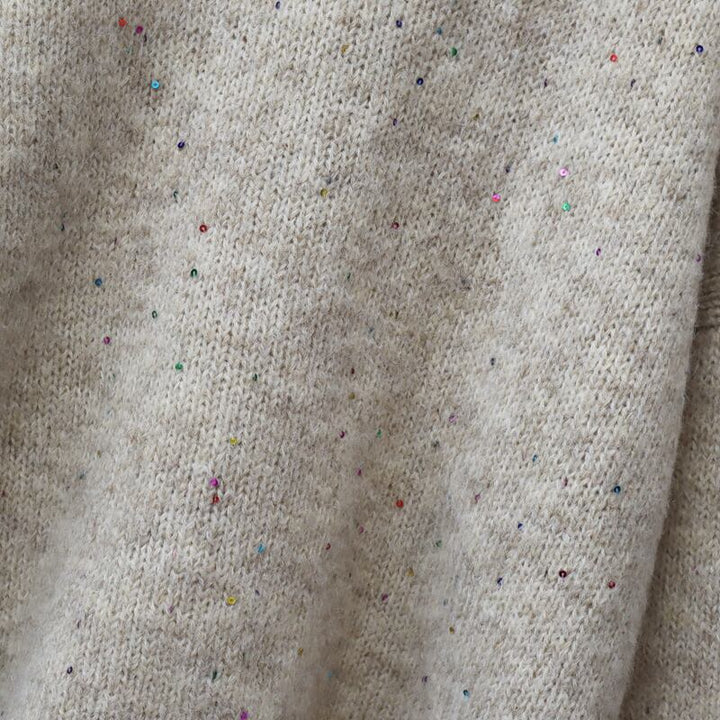 【tops】スパンコールニットセーター　M28590