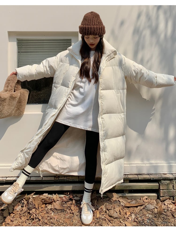 【outer】ロング丈カラーダウン　M20187