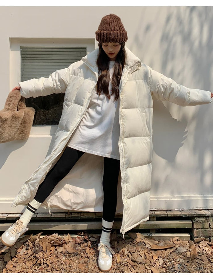 【outer】ロング丈カラーダウン　M20187