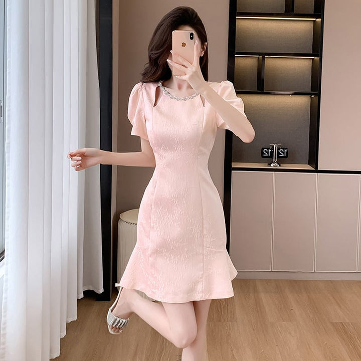 【dress】ビジューワンピース　M24453
