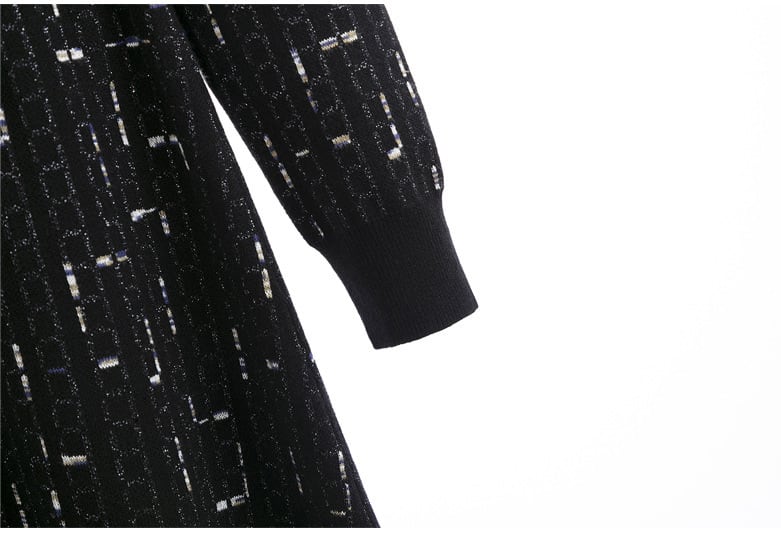 【dress】ボタンデザインニットワンピース　M18257