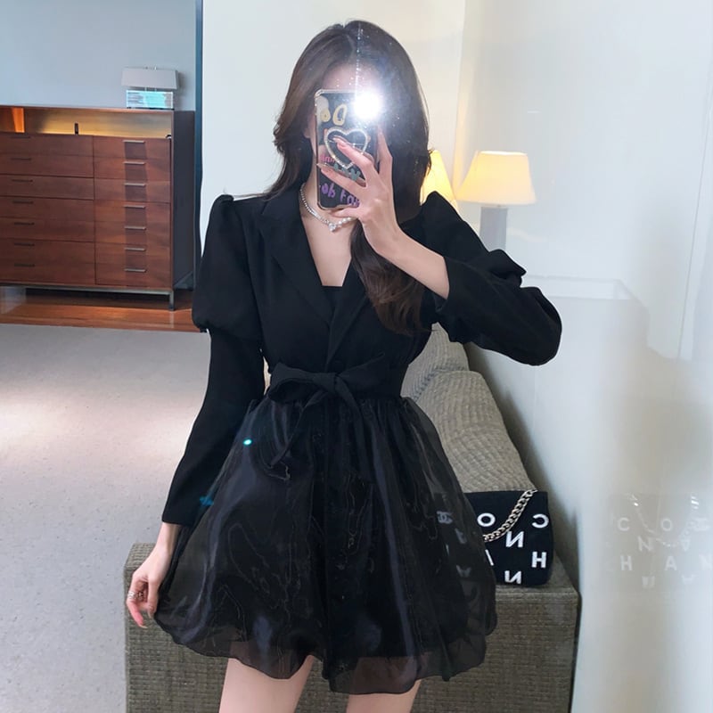 【dress】おしゃれ度高まるエレガントデートワンピース　M17423