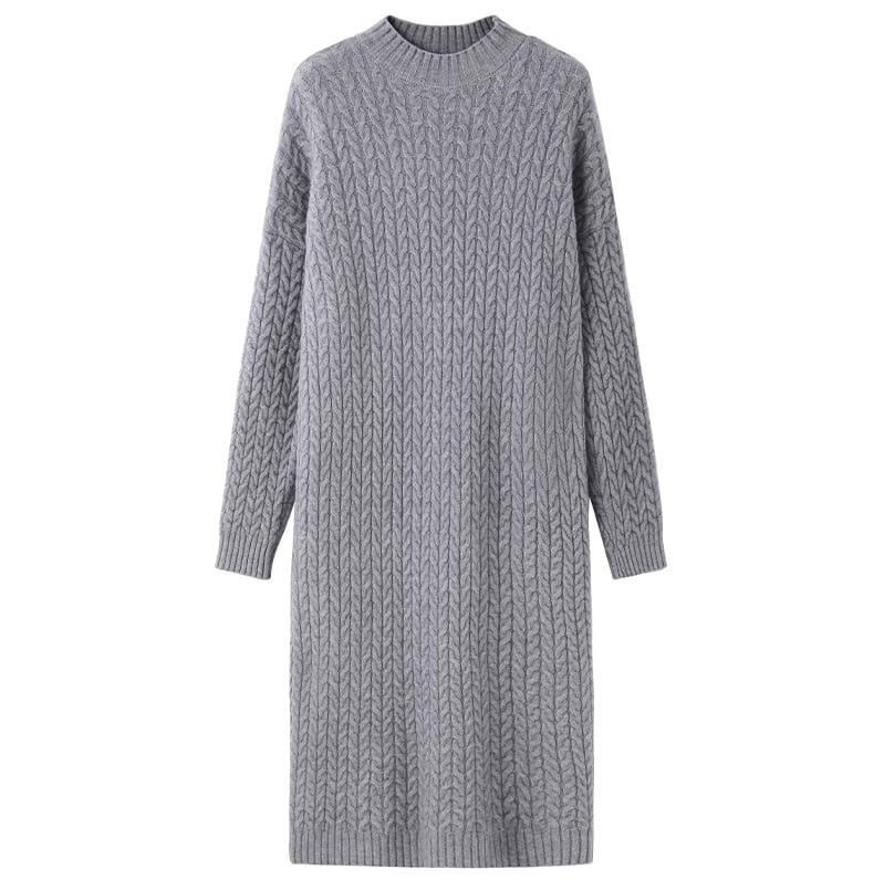 【dress】無地ニットワンピース　M17968