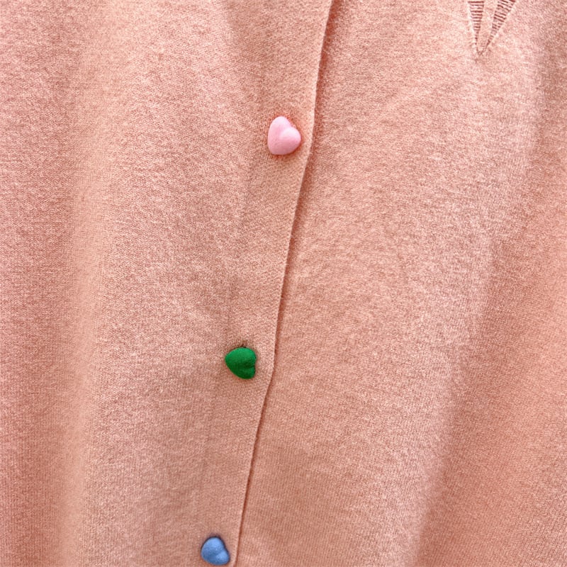 【outer】ボーダー柄デザインニットカーデ　M26815