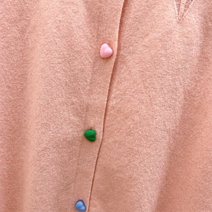 【outer】ボーダー柄デザインニットカーデ　M26815