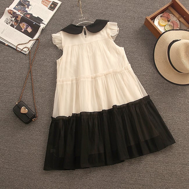 【dress】気質満点大人可愛いドールカラーワンピース　M17117
