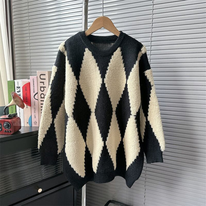 【tops】ダイヤモンドニットセーター　M18799