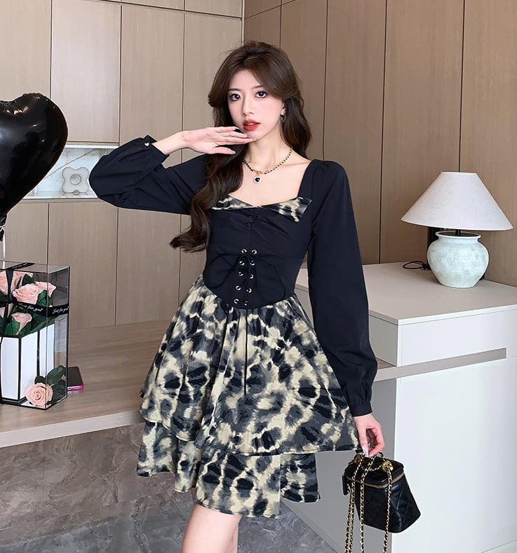 【dress】美感いっぱい✿ ✿ファッションデートワンピース　M17227