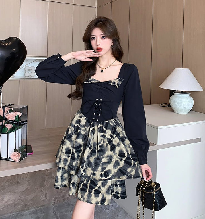【dress】美感いっぱい✿ ✿ファッションデートワンピース　M17227