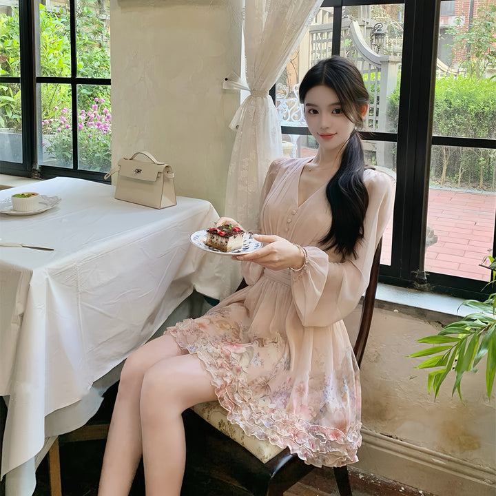 【dress】ギャザーフリルミニワンピース　N3262