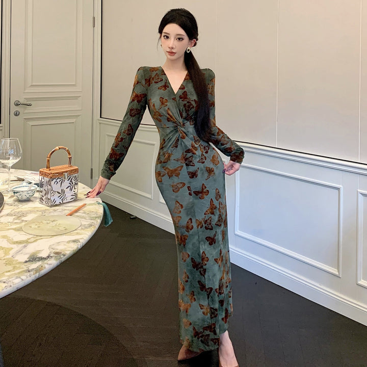【dress】プリントワンピース　M28123