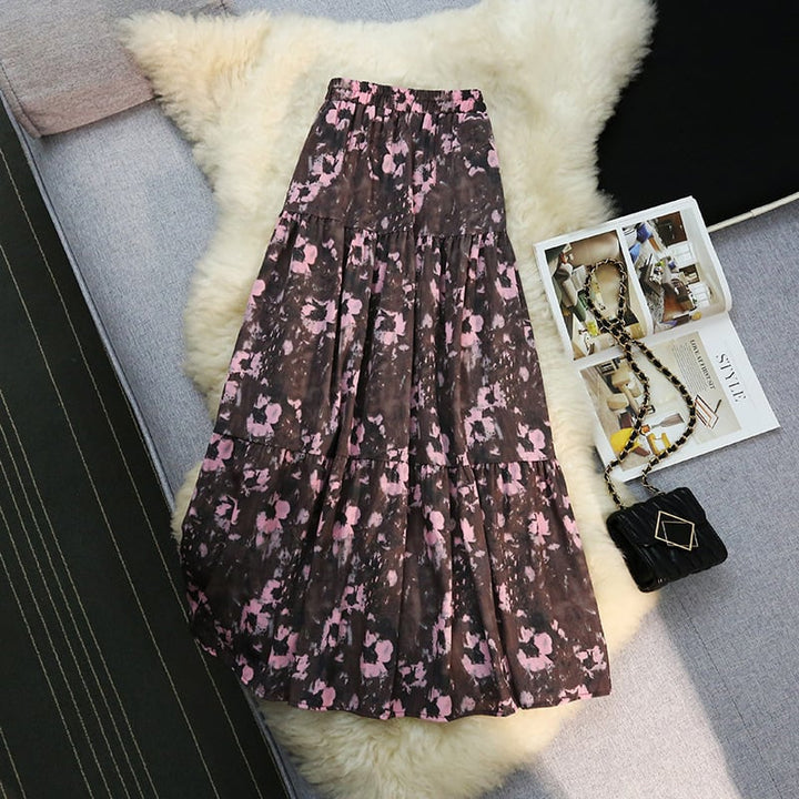 【bottoms】プリントスカート　M23941