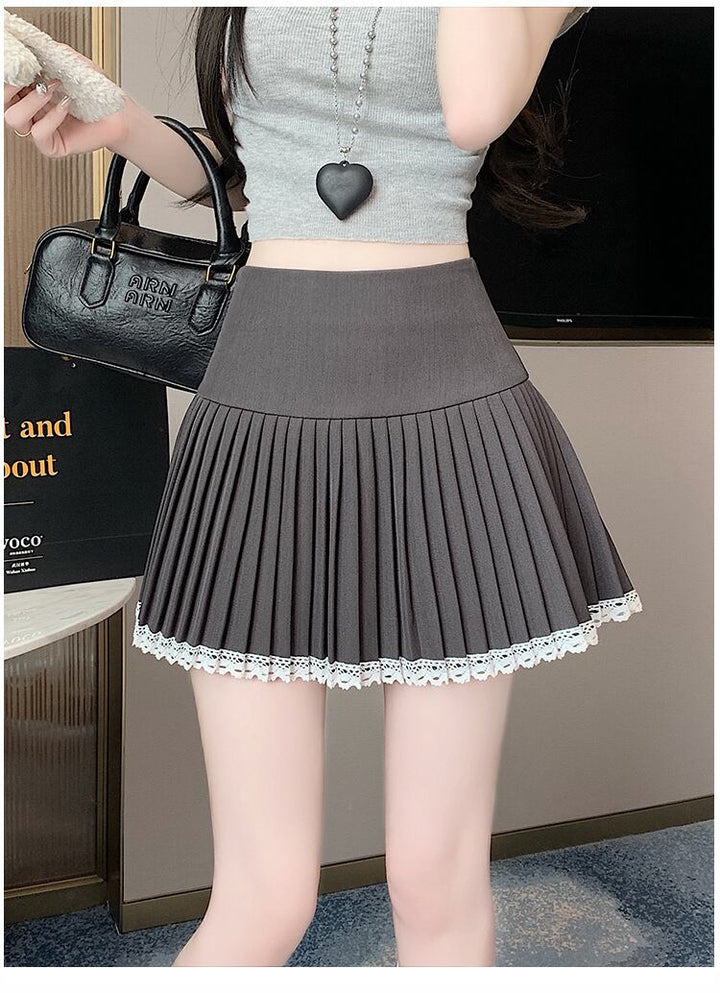 【bottoms】レース切り替えスカート　M29360