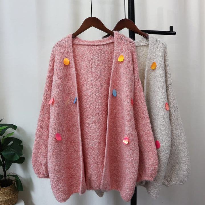 【outer】Vネックニットカーデ　M26373