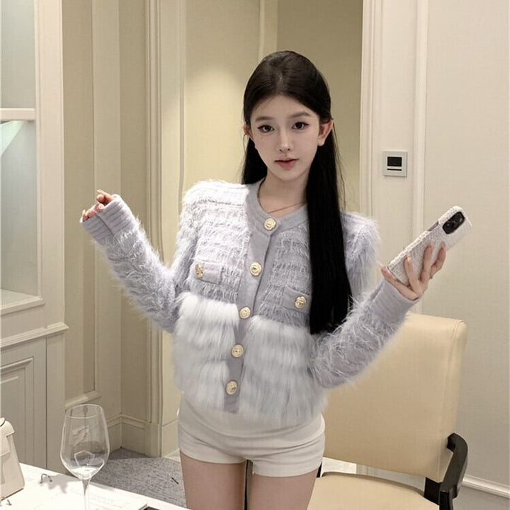 【outer】ファーニットコート　M28180
