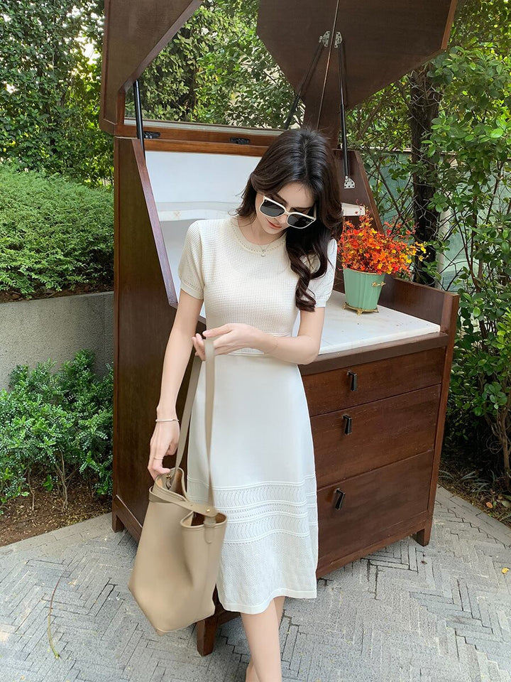 【dress】薄手ニットワンピース　M29747
