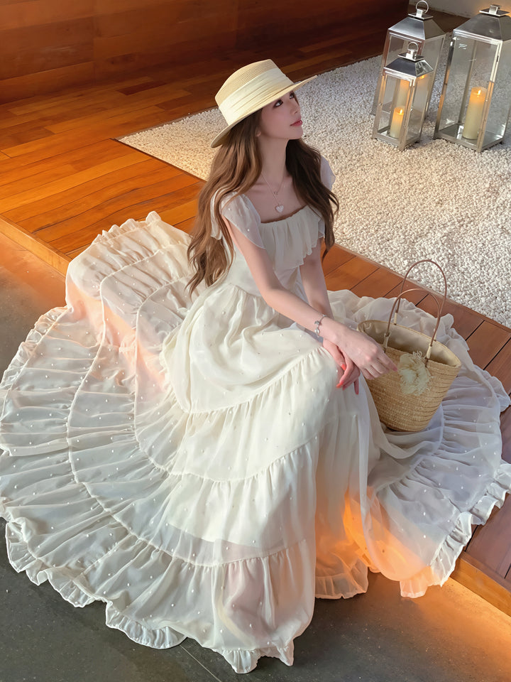 【dress】オフショルダーロングワンピース Q8863