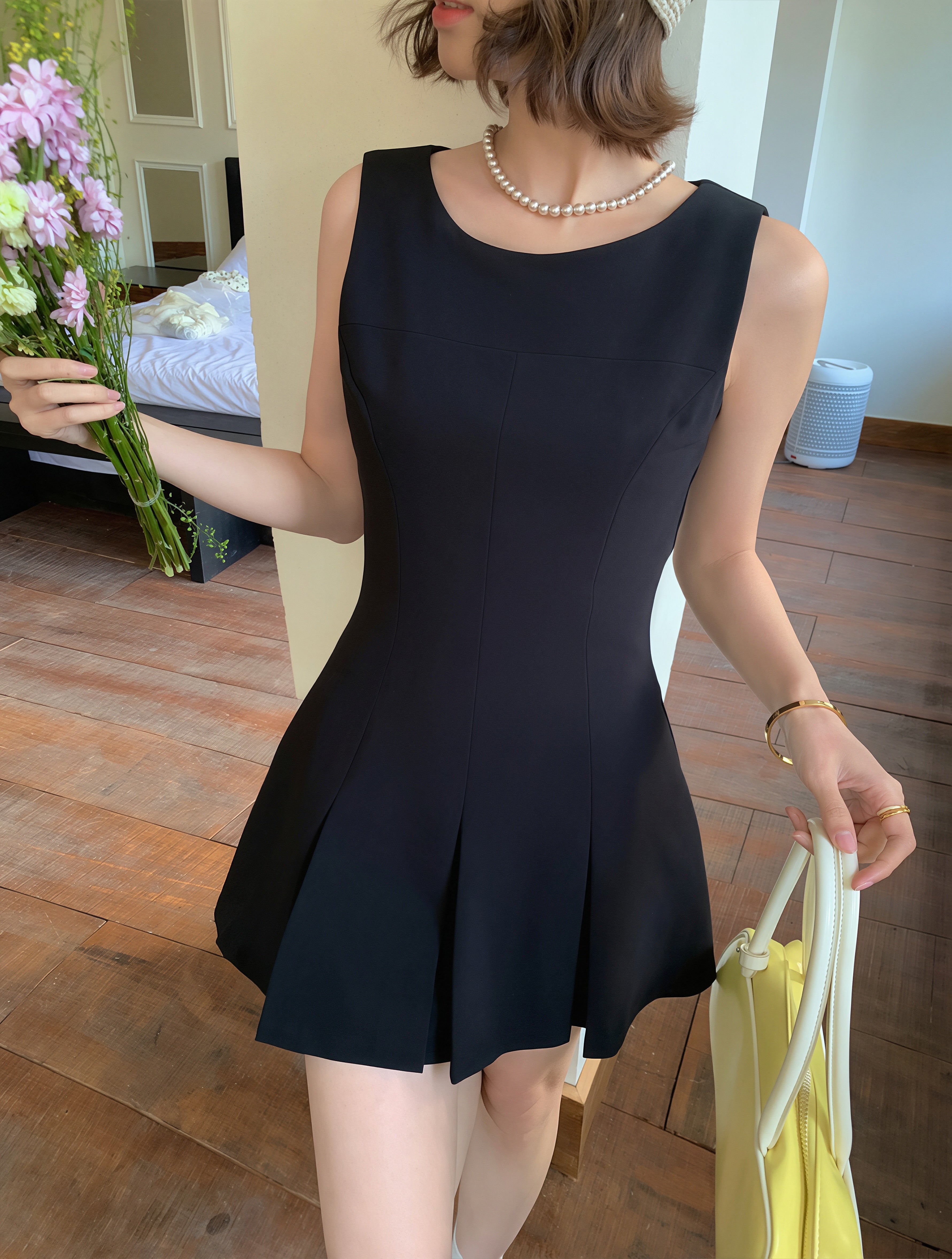 dress】ノースリーブAラインワンピース Q8806 – NANASTYLE