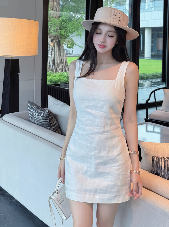 【dress】リネンキャミワンピース Q8793