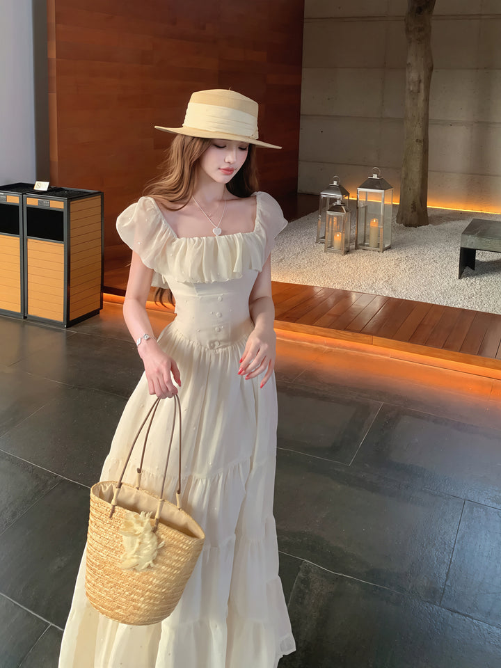 【dress】オフショルダーロングワンピース Q8863