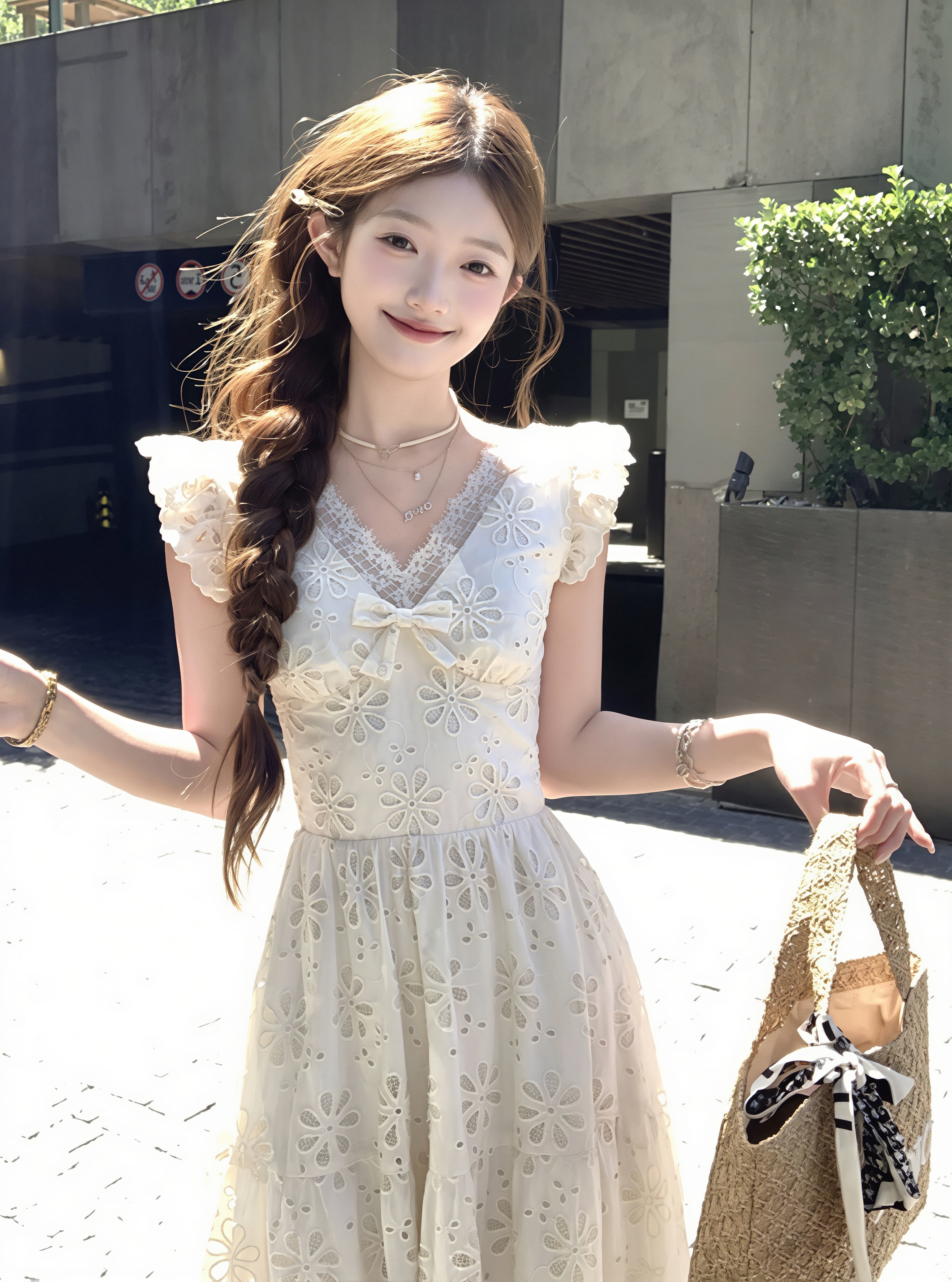 dress】フラッタースリーブロングレースワンピース Q8819 – NANASTYLE