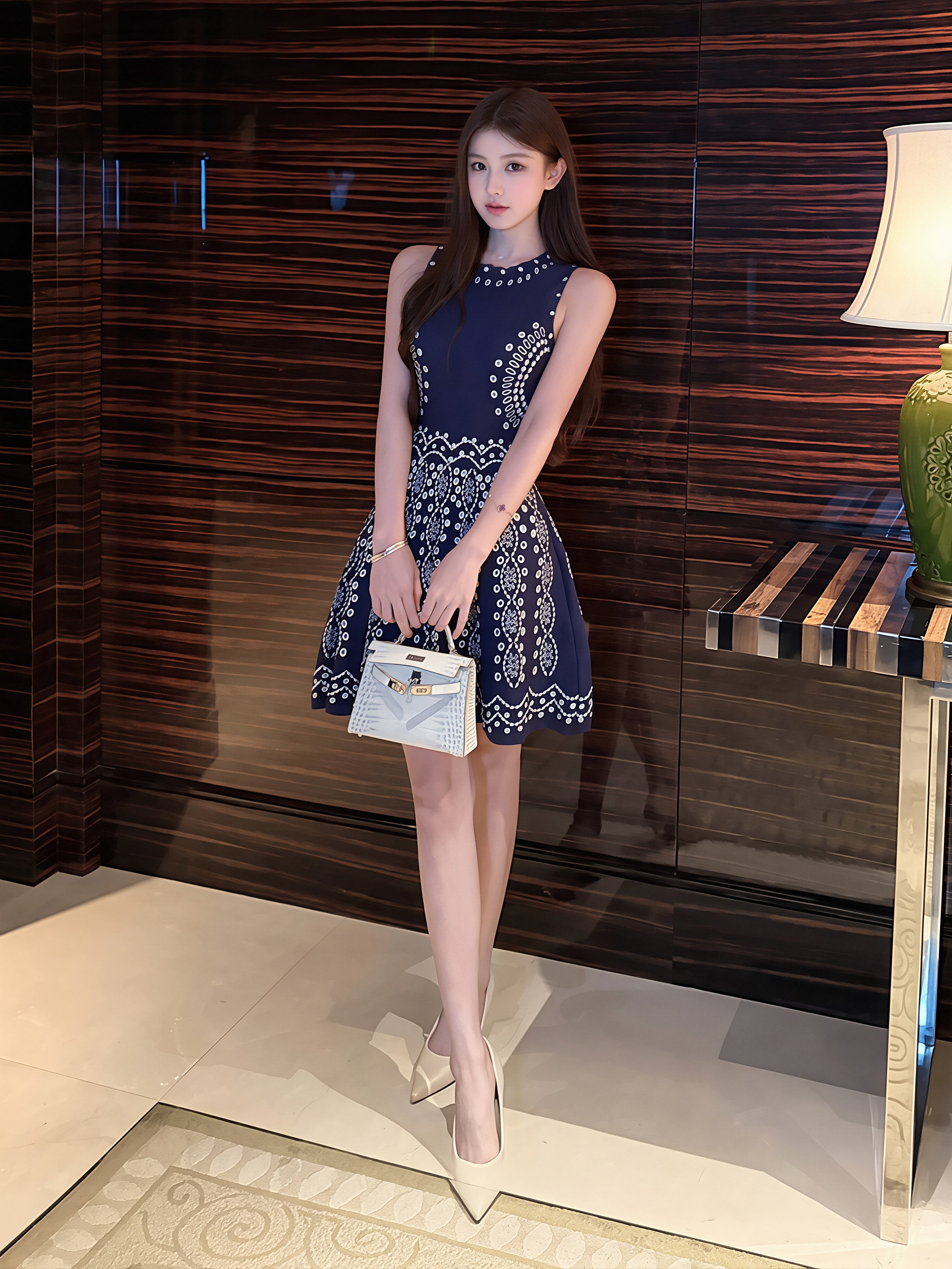 dress】ノースリーブ刺繍柄ワンピース Q8869 – NANASTYLE