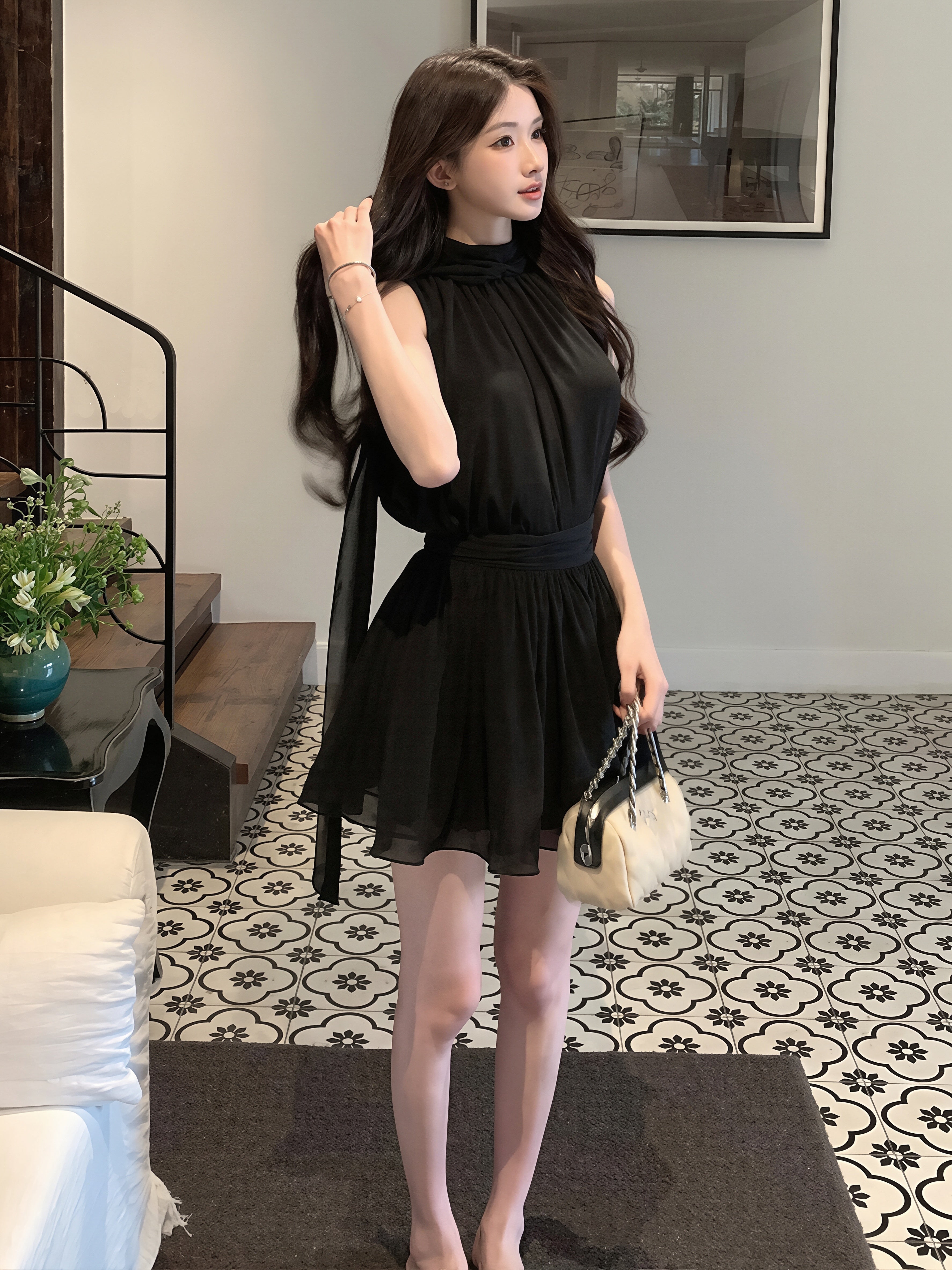 set】ノースリーブトップス×ミニスカートセット Q8822 – NANASTYLE