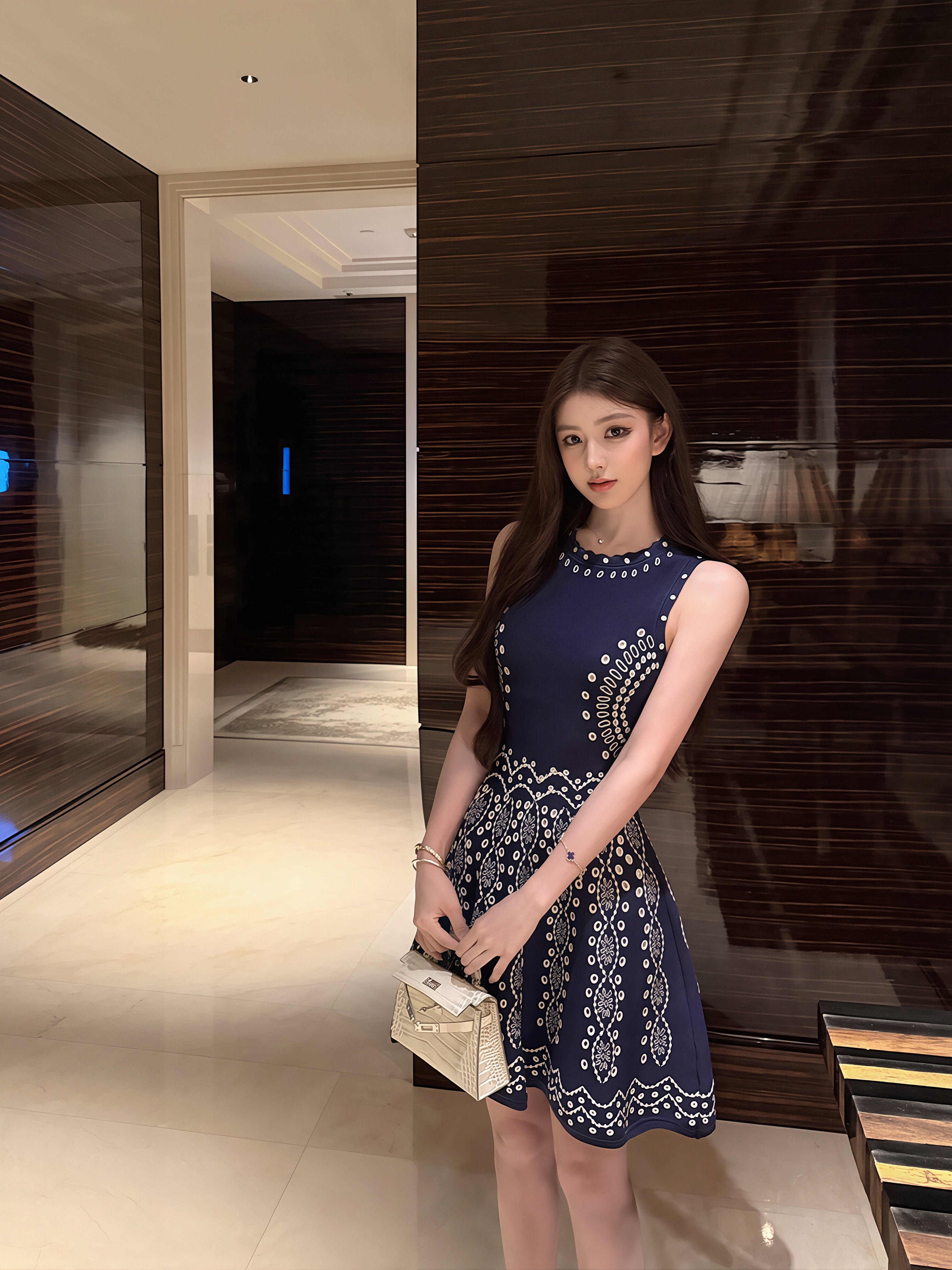 dress】ノースリーブ刺繍柄ワンピース Q8869 – NANASTYLE
