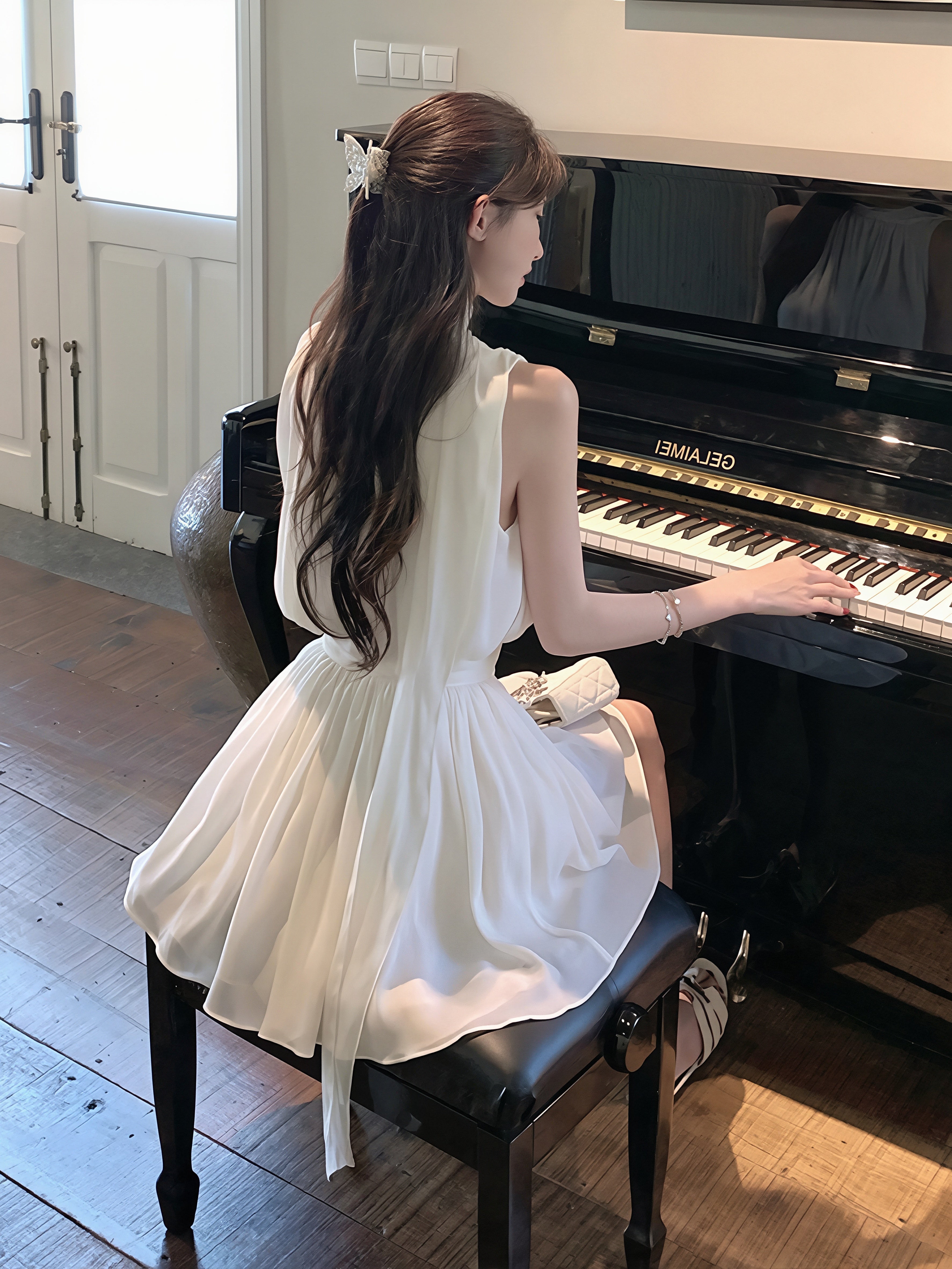 set】ノースリーブトップス×ミニスカートセット Q8822 – NANASTYLE