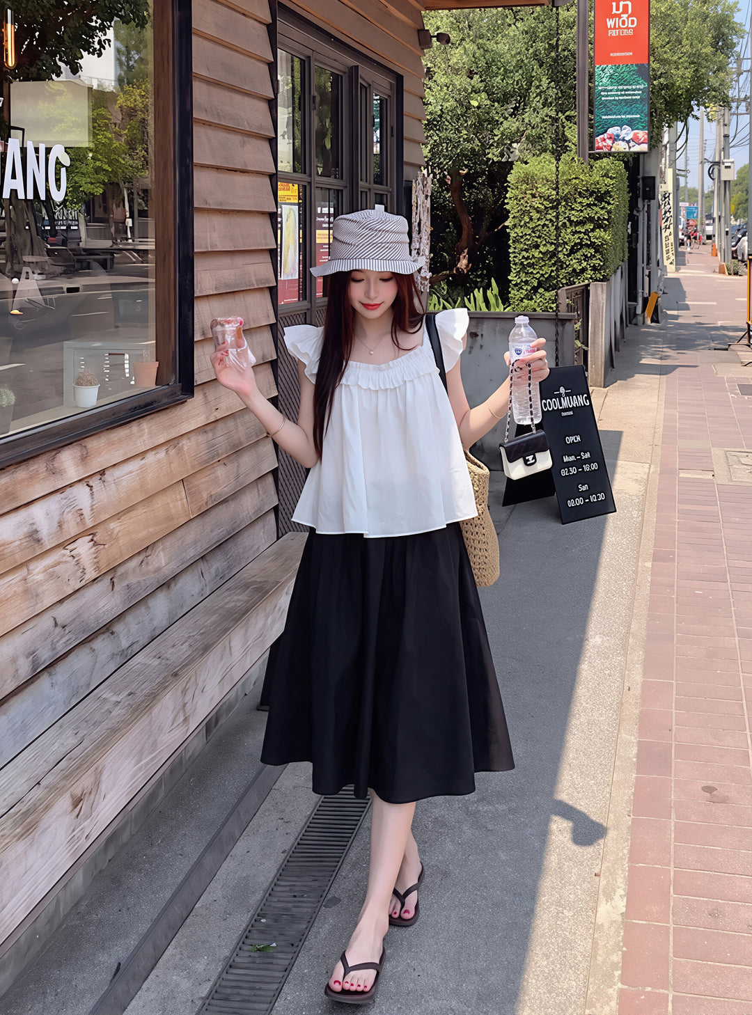 【tops】フラッタースリーブトップス Q8859