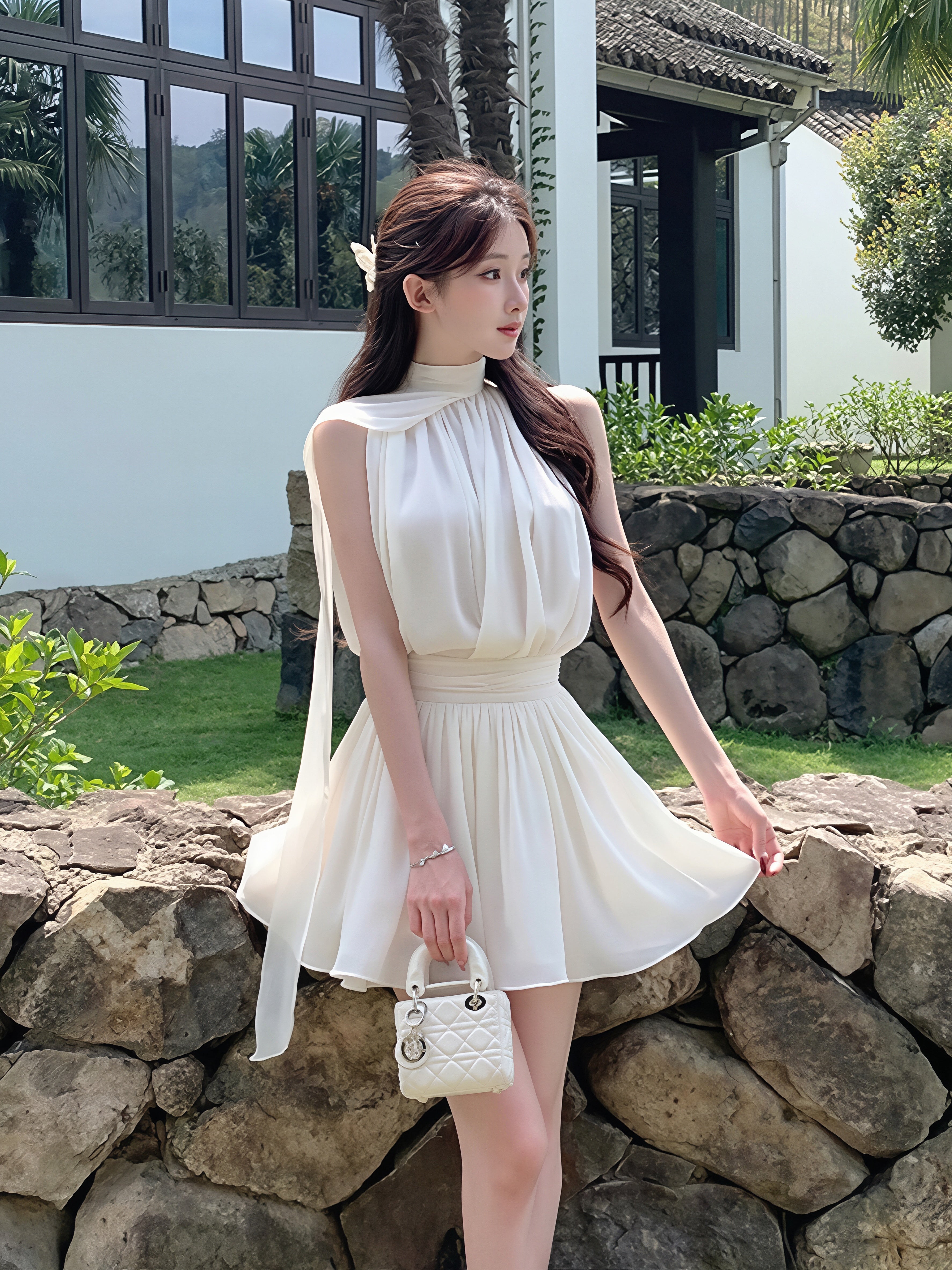 set】ノースリーブトップス×ミニスカートセット Q8822 – NANASTYLE