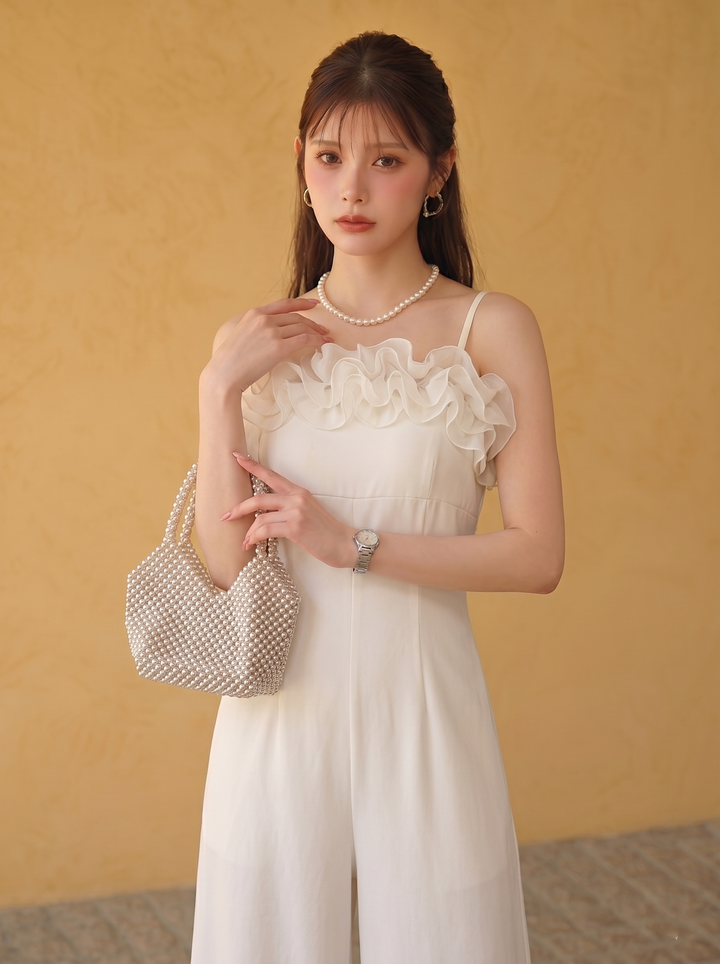 【set】フリルオールインワン  N3628