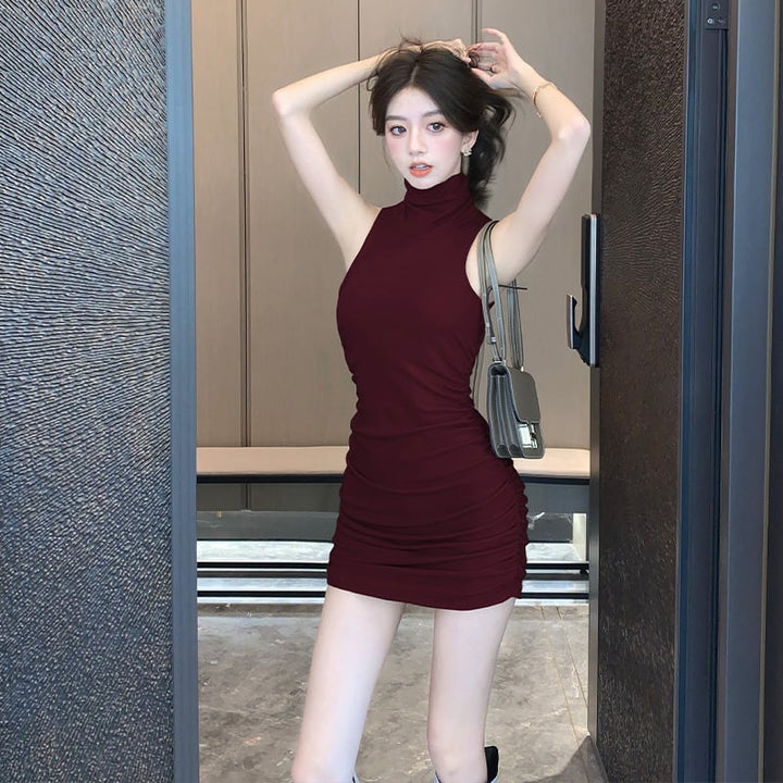 【dress】ノースリーブ裹起毛ワンピース　M28104