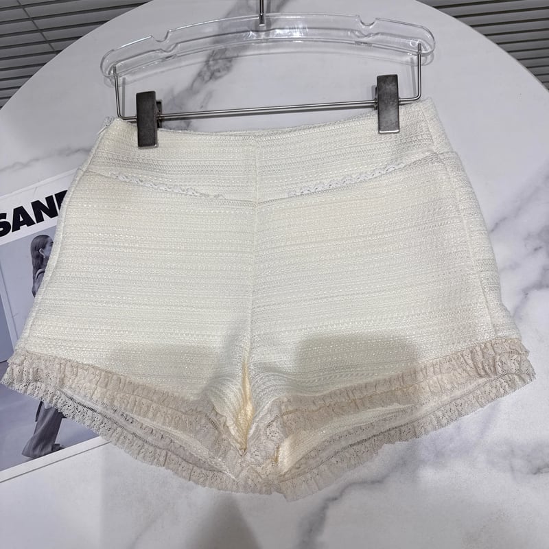 【bottoms】レースドッキングショートパンツ Q7447