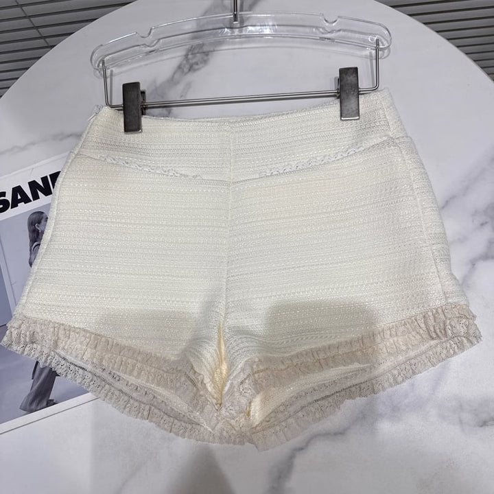 【bottoms】レースドッキングショートパンツ Q7447