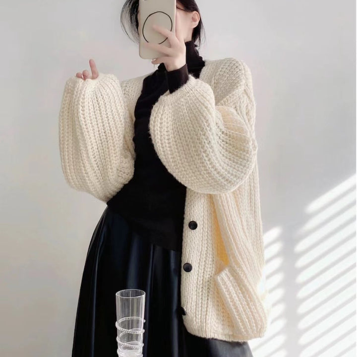 【outer】ニットカーデ　M26689