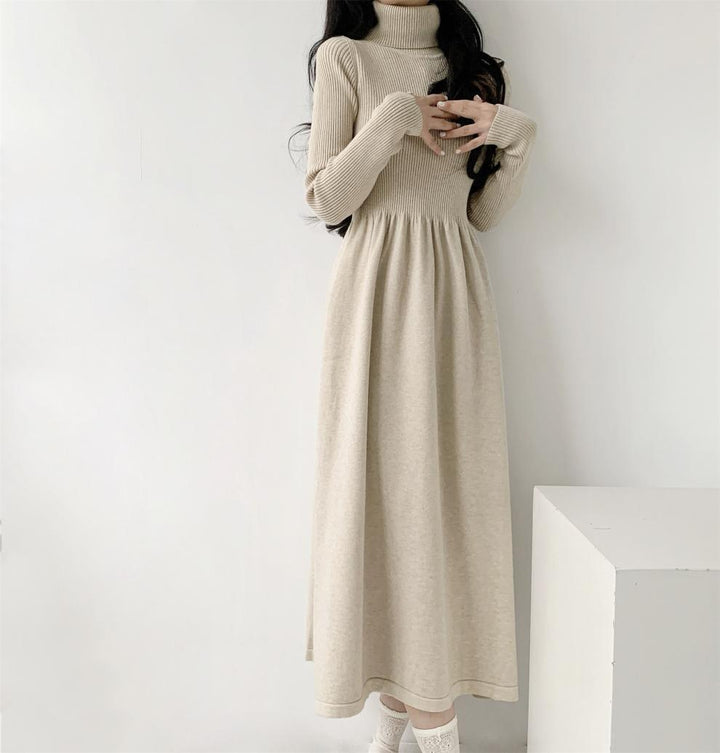 【dress】ハイネックニットワンピース　M28030