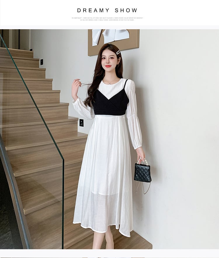 【dress】絶対欲しい エレガント切り替えデートワンピース　M17291