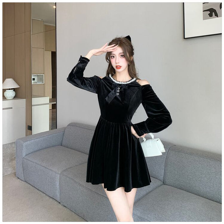 【dress】オフショルダーワンピース　M18564