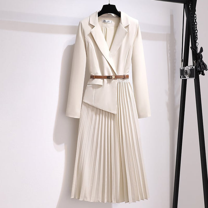 【dress】プリーツ切り替えフォーマルワンピース　M17713