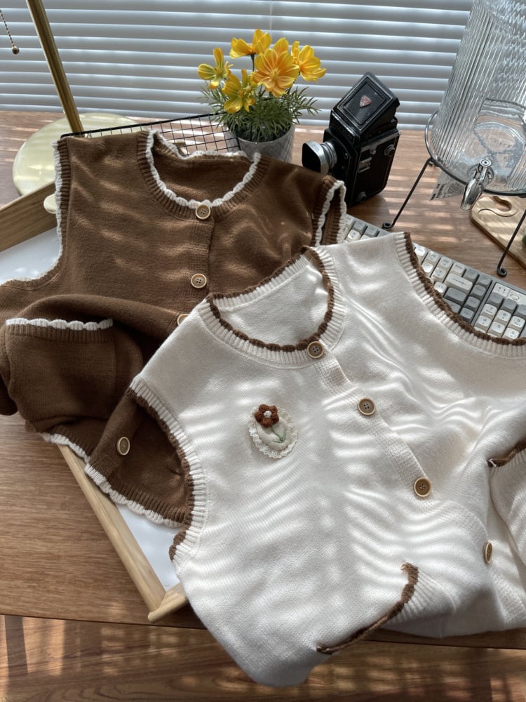【tops】ニットベスト　M26682