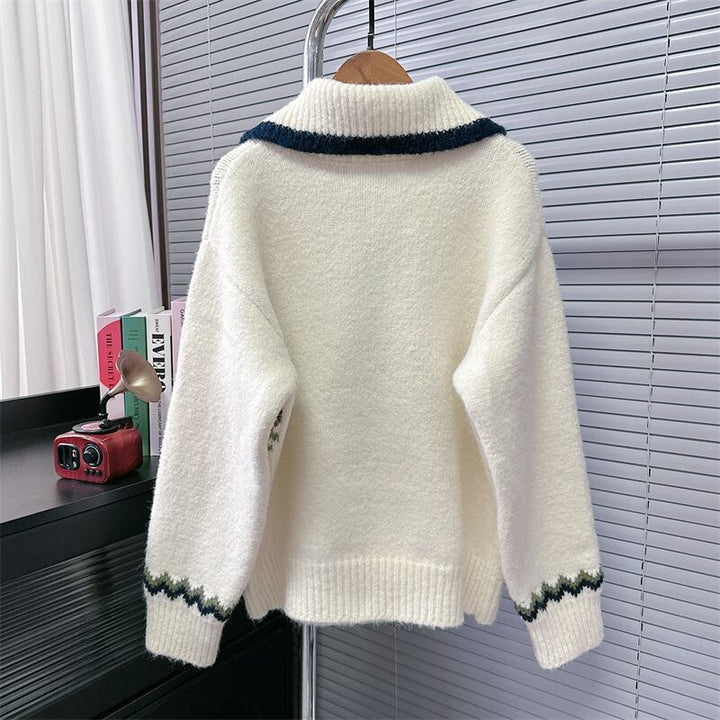 【tops】ファスナーニットセーター　M27891