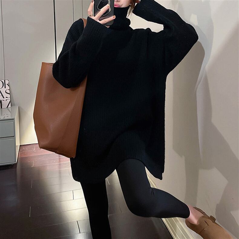 【tops】ハイネックニットセーター　M18368