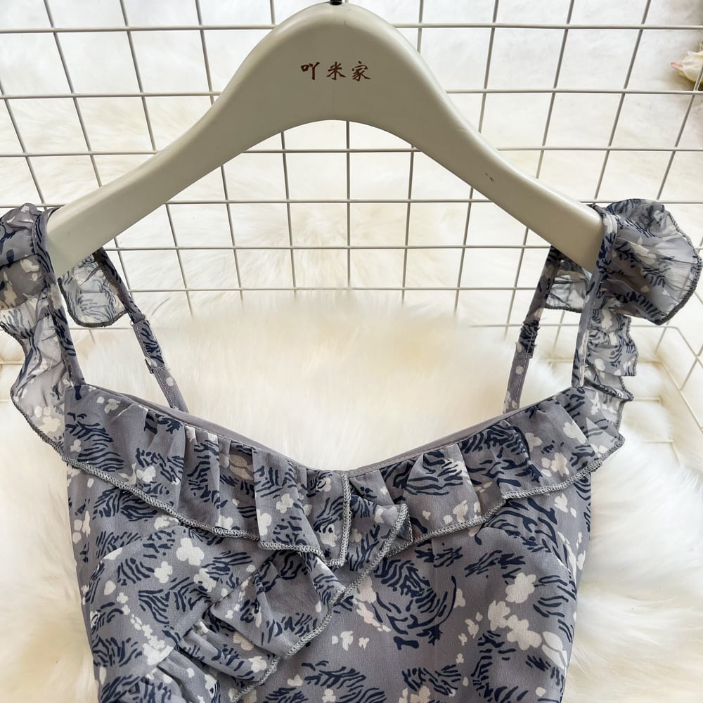 【dress】人気アイテム ! スウィートフリルキャミワンピース　M17144