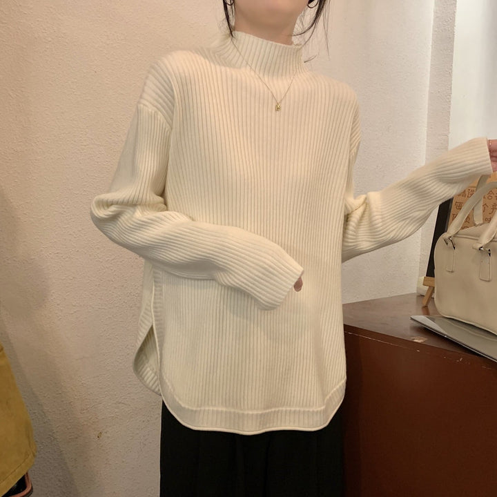 【tops】スリットニットセーター　M27982